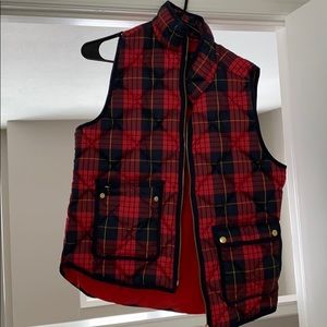 JCrew Flannel Vest